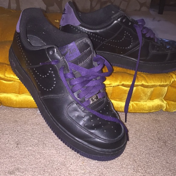 black air force laces